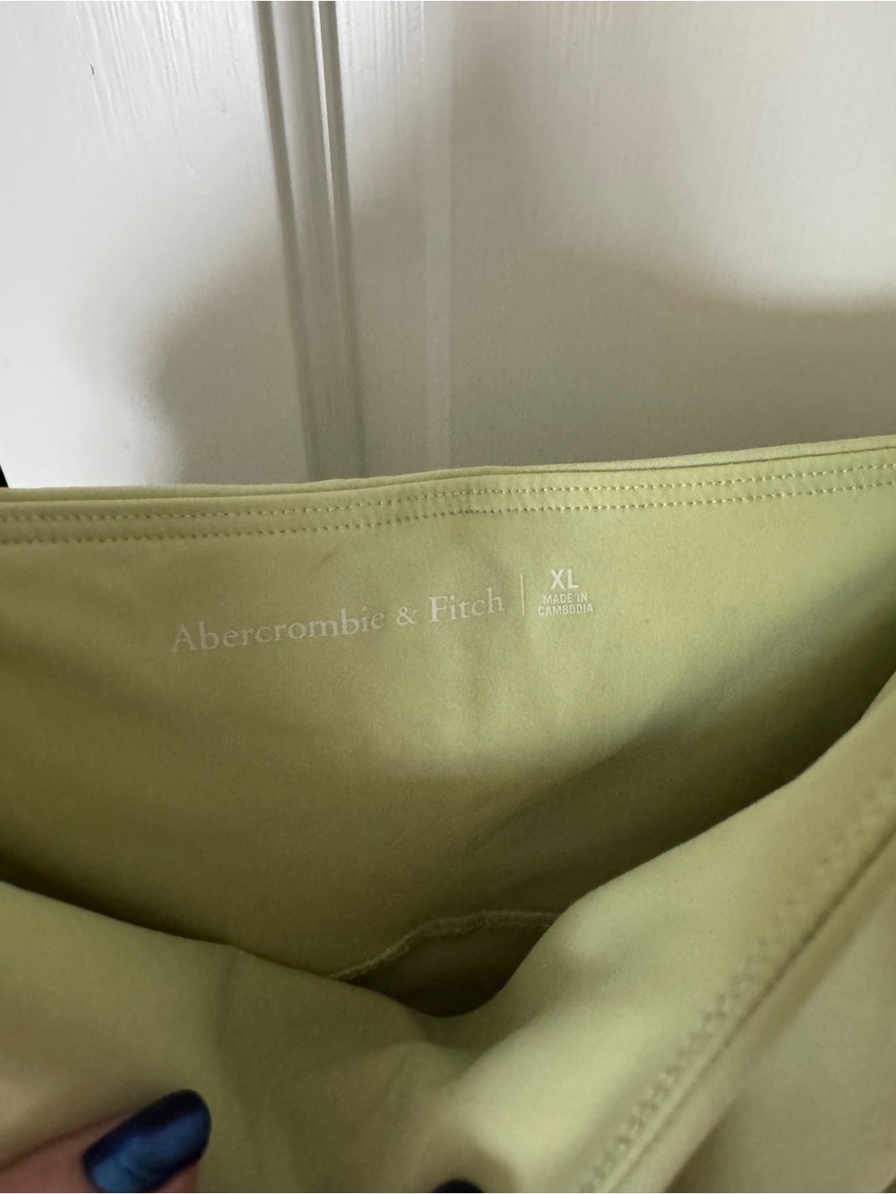 Abercrombie & Fitch Light Green Traveler Mini Dress with Built-In Shorts - Picture 3 of 5